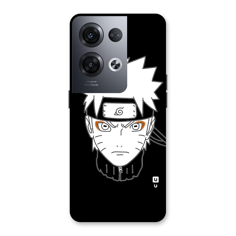 Naruto Black and White Art Back Case for Oppo Reno8 Pro 5G