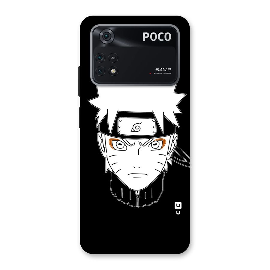 Naruto Black and White Art Back Case for Poco M4 Pro 4G