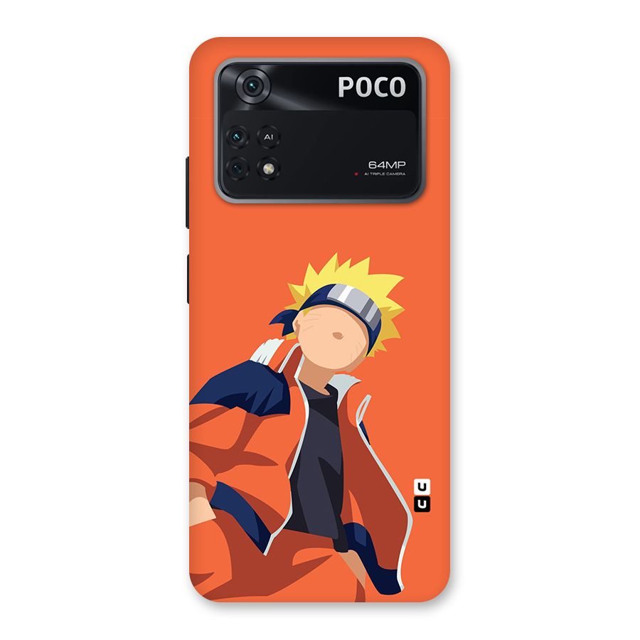 Naruto Uzumaki Minimalist Back Case for Poco M4 Pro 4G