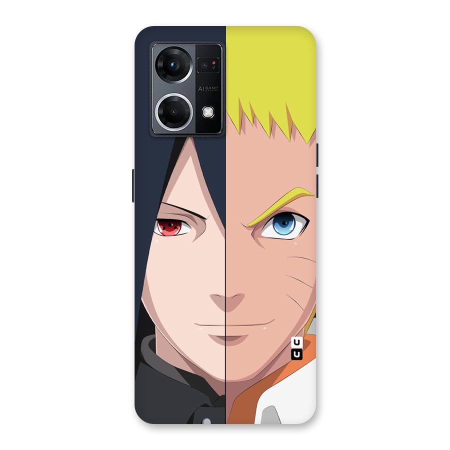 Naruto and Sasuke Glass Back Case for Oppo F21 Pro 5G