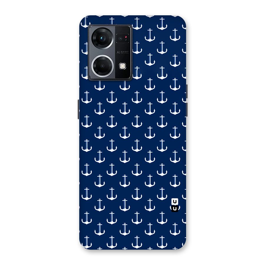 Nautical Pattern Glass Back Case for Oppo F21 Pro 5G