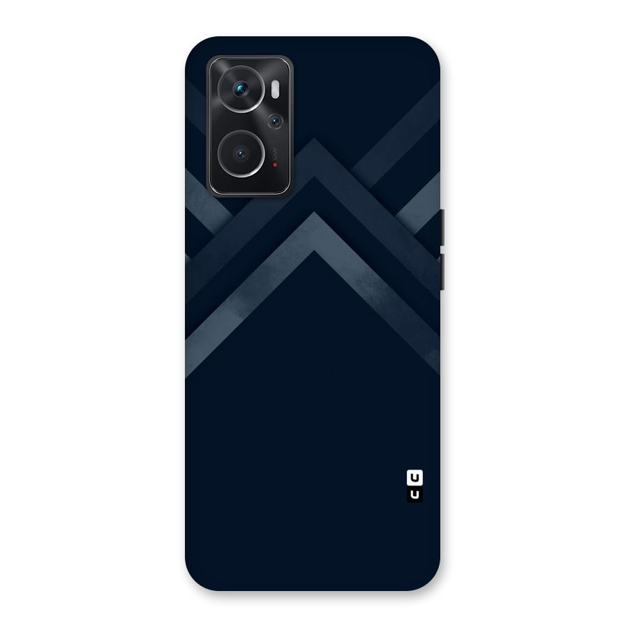 Navy Blue Arrow Back Case for Oppo K10 4G