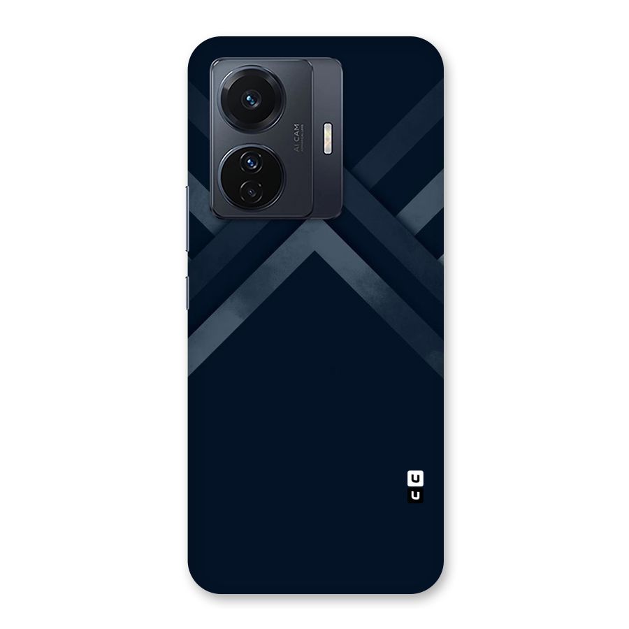 Navy Blue Arrow Back Case for Vivo iQOO Z6 Pro