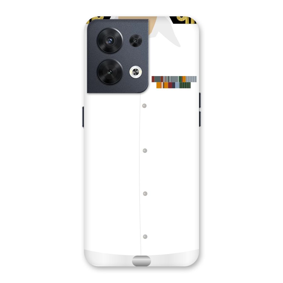 Navy Uniform Back Case for Oppo Reno8 5G