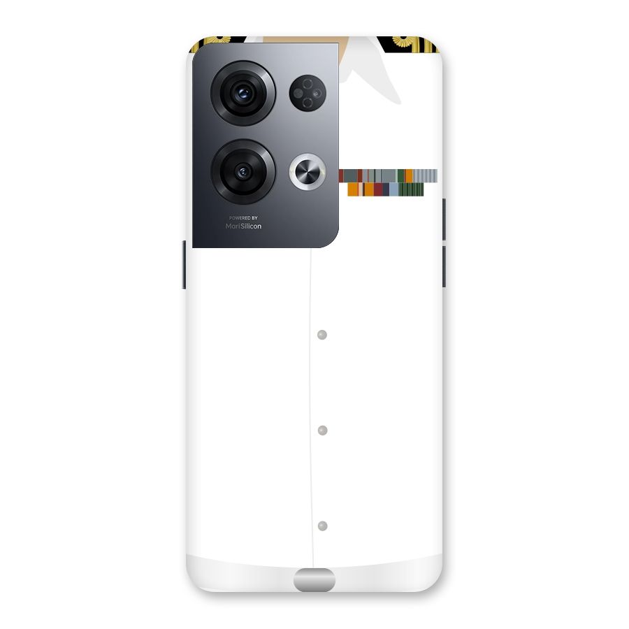 Navy Uniform Back Case for Oppo Reno8 Pro 5G