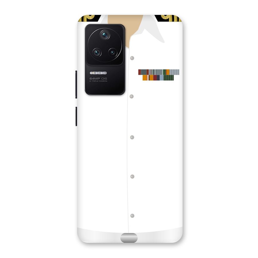 Navy Uniform Back Case for Poco F4 5G