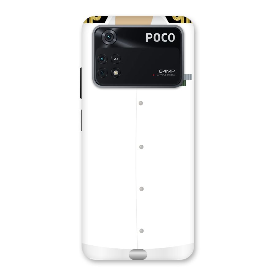 Navy Uniform Back Case for Poco M4 Pro 4G