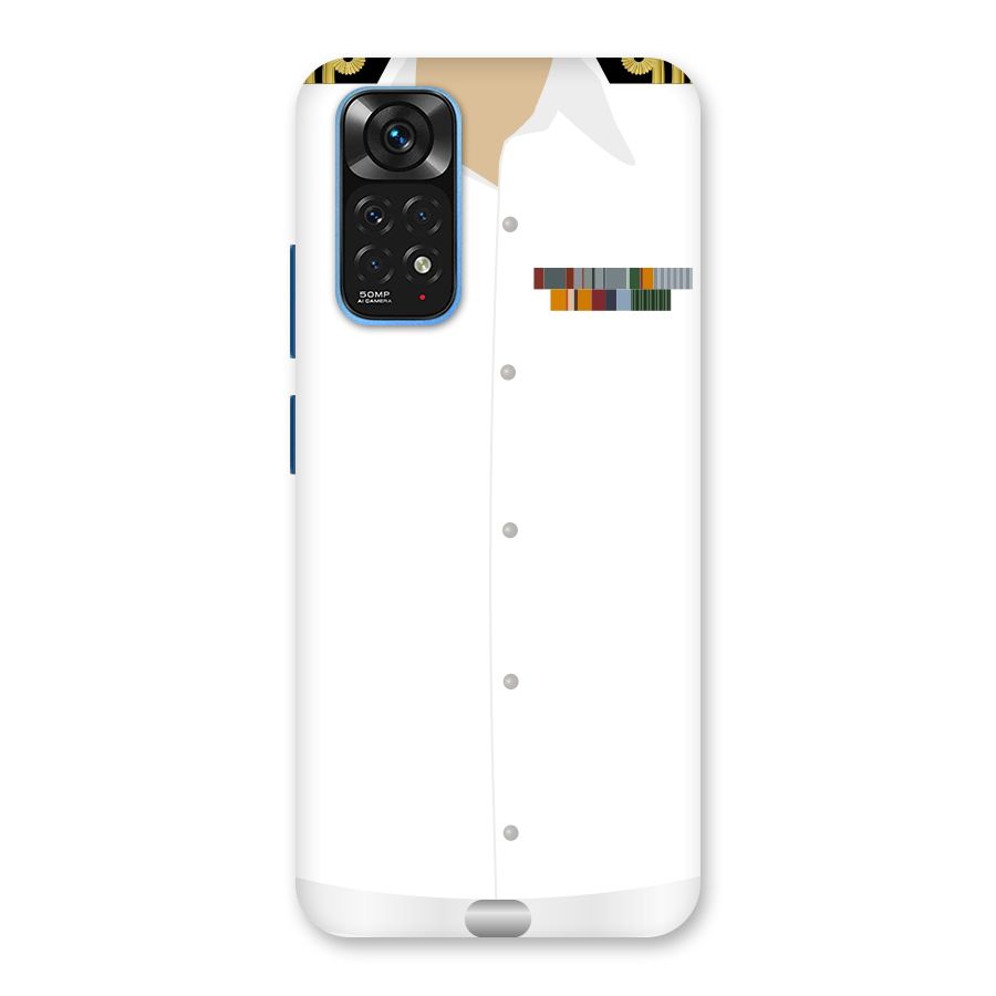 Navy Uniform Back Case for Redmi Note 11S