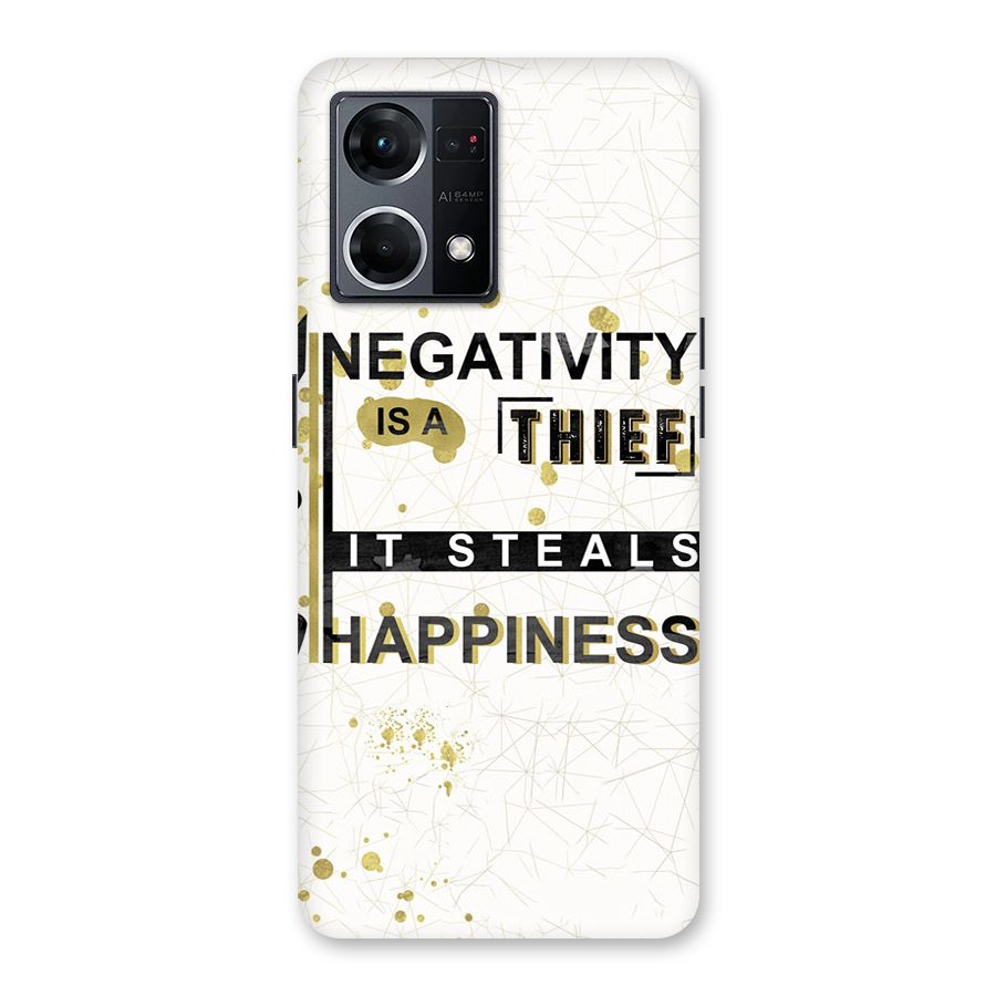 Negativity Thief Glass Back Case for Oppo F21 Pro 5G