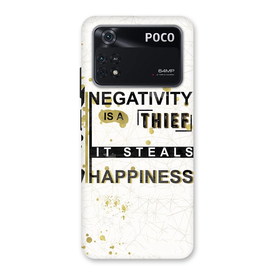 Negativity Thief Back Case for Poco M4 Pro 4G