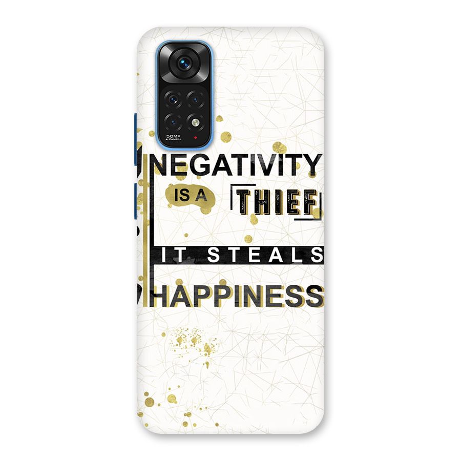 Negativity Thief Back Case for Redmi Note 11S