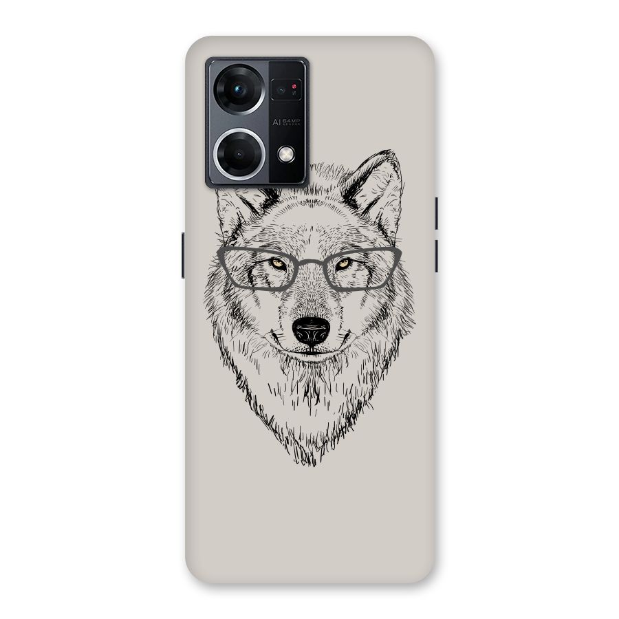 Nerdy Wolf Glass Back Case for Oppo F21 Pro 5G