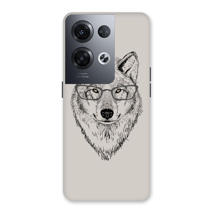 Nerdy Wolf Back Case for Oppo Reno8 Pro 5G