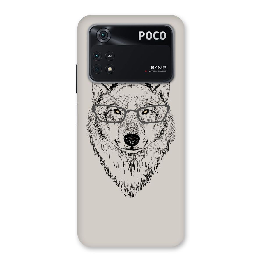 Nerdy Wolf Back Case for Poco M4 Pro 4G