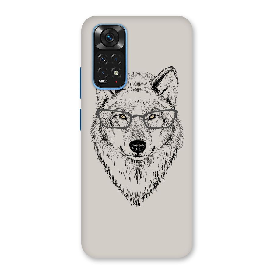 Nerdy Wolf Back Case for Redmi Note 11S