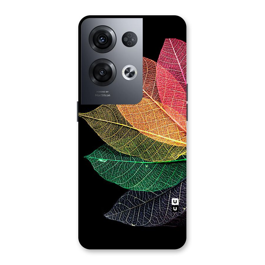 Net Leaf Color Design Back Case for Oppo Reno8 Pro 5G