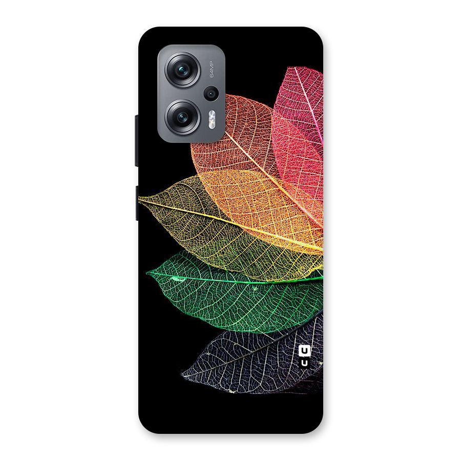 Net Leaf Color Design Back Case for Redmi K50i