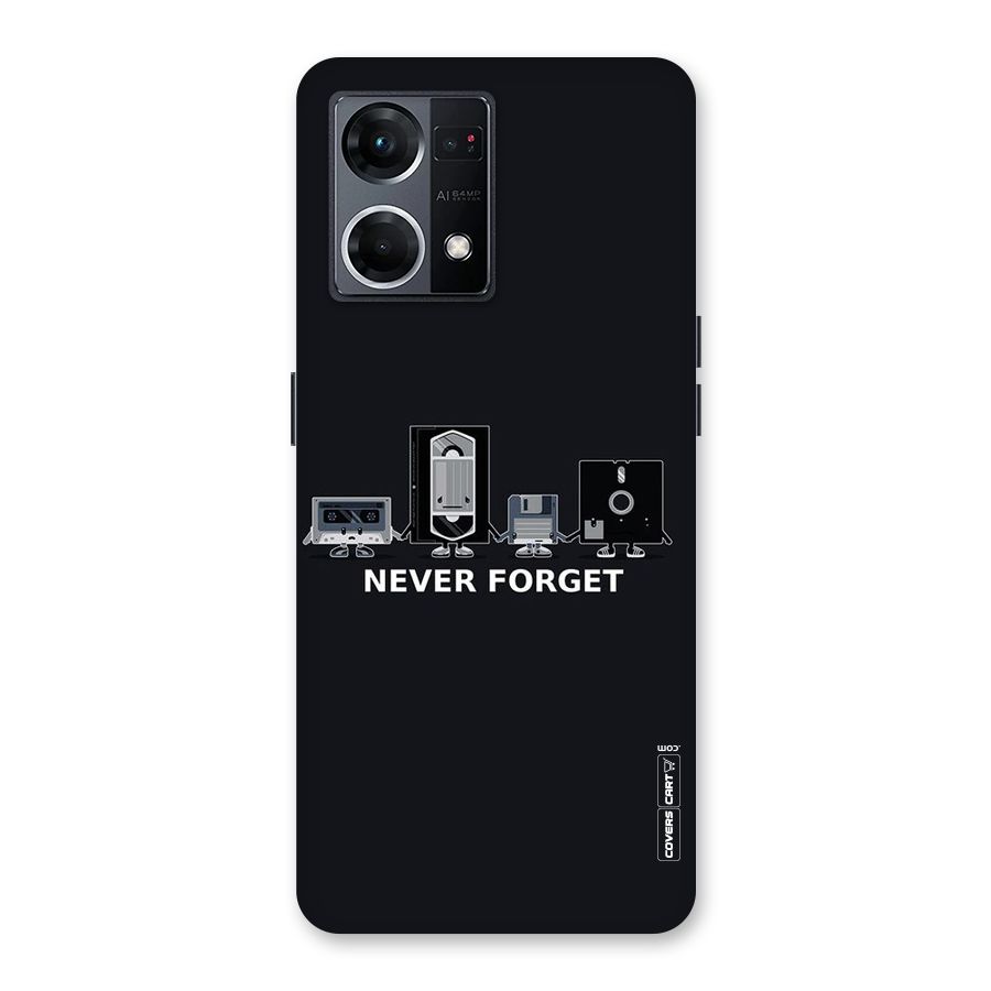 Never Forget Glass Back Case for Oppo F21 Pro 5G