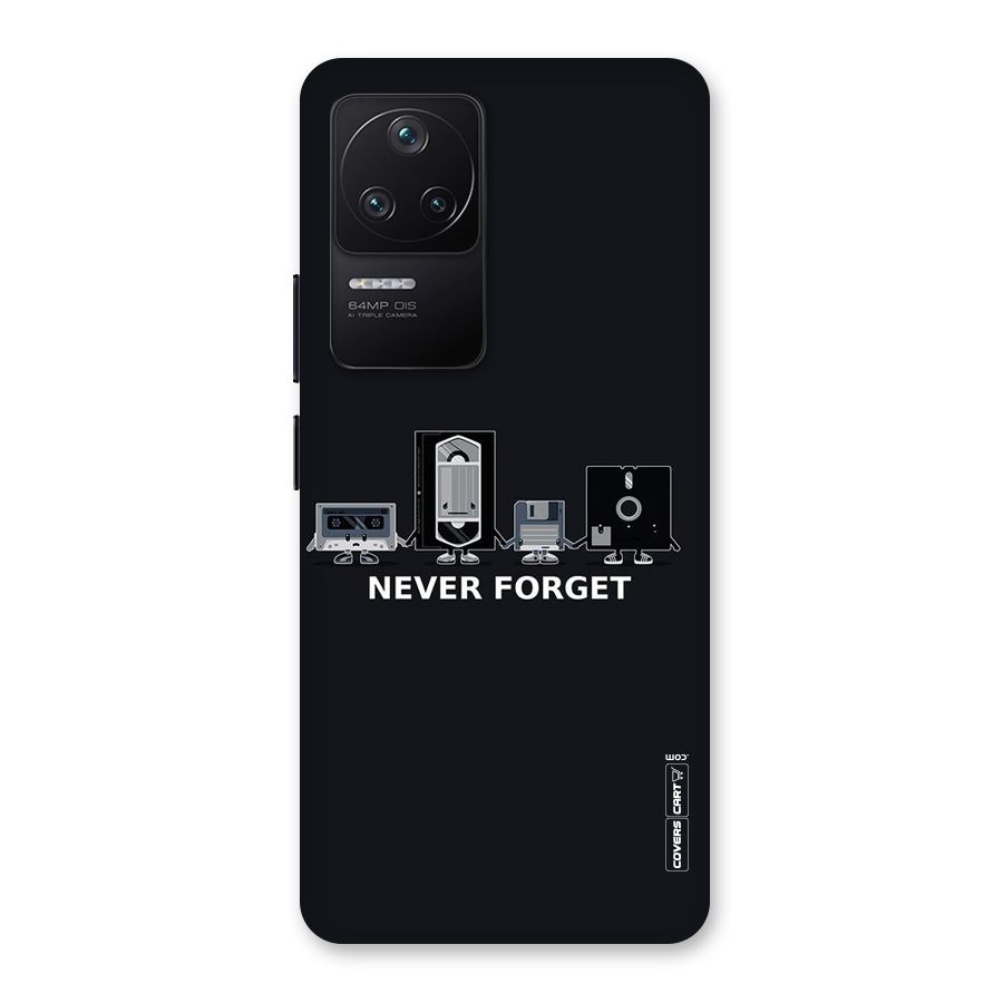 Never Forget Back Case for Poco F4 5G