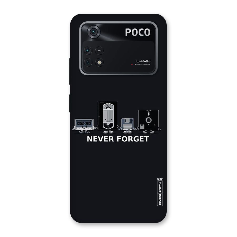 Never Forget Back Case for Poco M4 Pro 4G