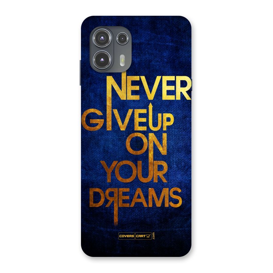 Never Give Up Back Case for Motorola Edge 20 Fusion