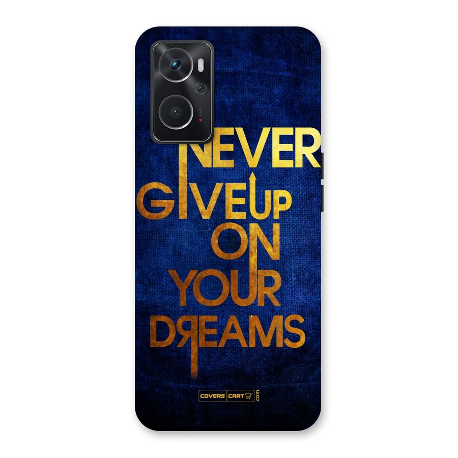 Never Give Up Back Case for Oppo K10 4G