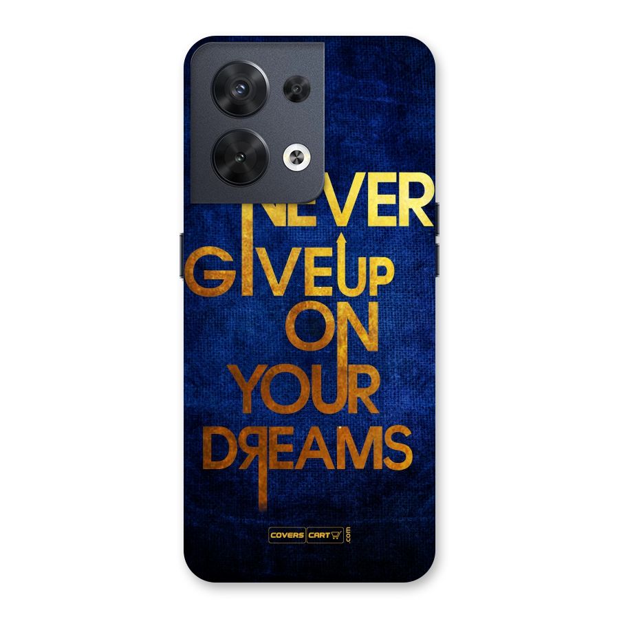 Never Give Up Back Case for Oppo Reno8 5G