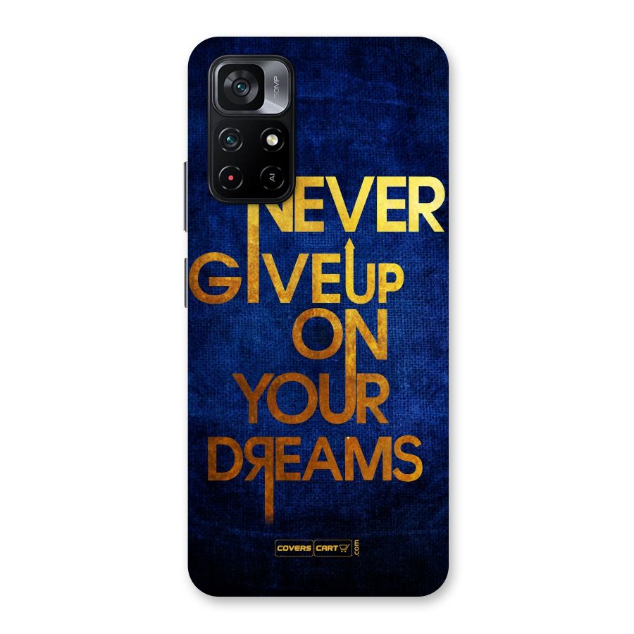 Never Give Up Back Case for Poco M4 Pro 5G