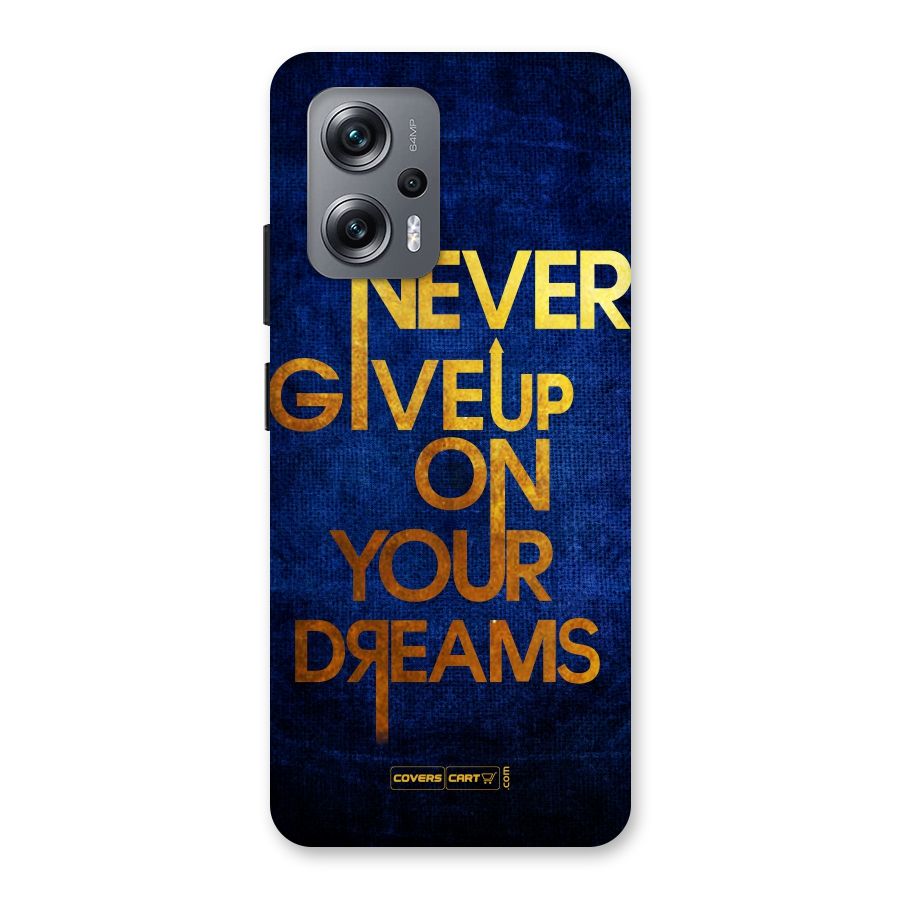 Never Give Up Back Case for Redmi K50i