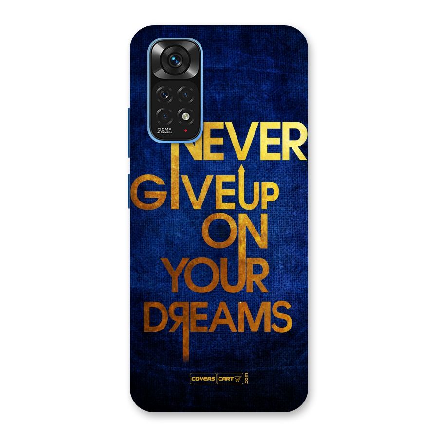 Never Give Up Back Case for Redmi Note 11S