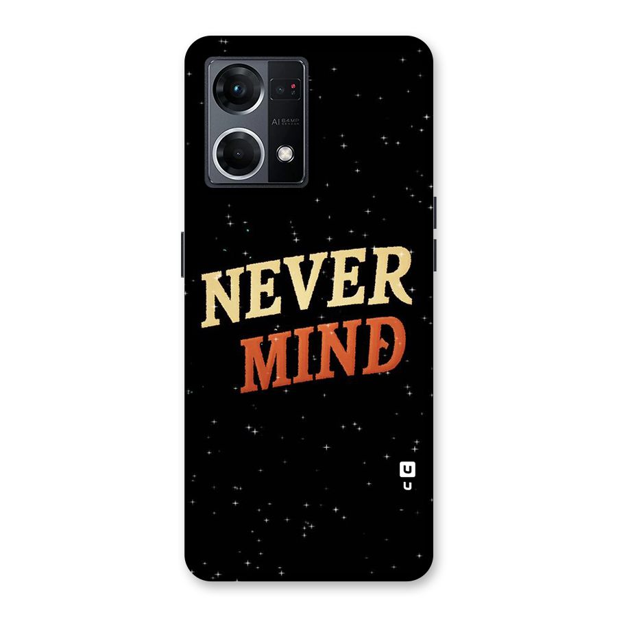 Never Mind Design Glass Back Case for Oppo F21 Pro 5G
