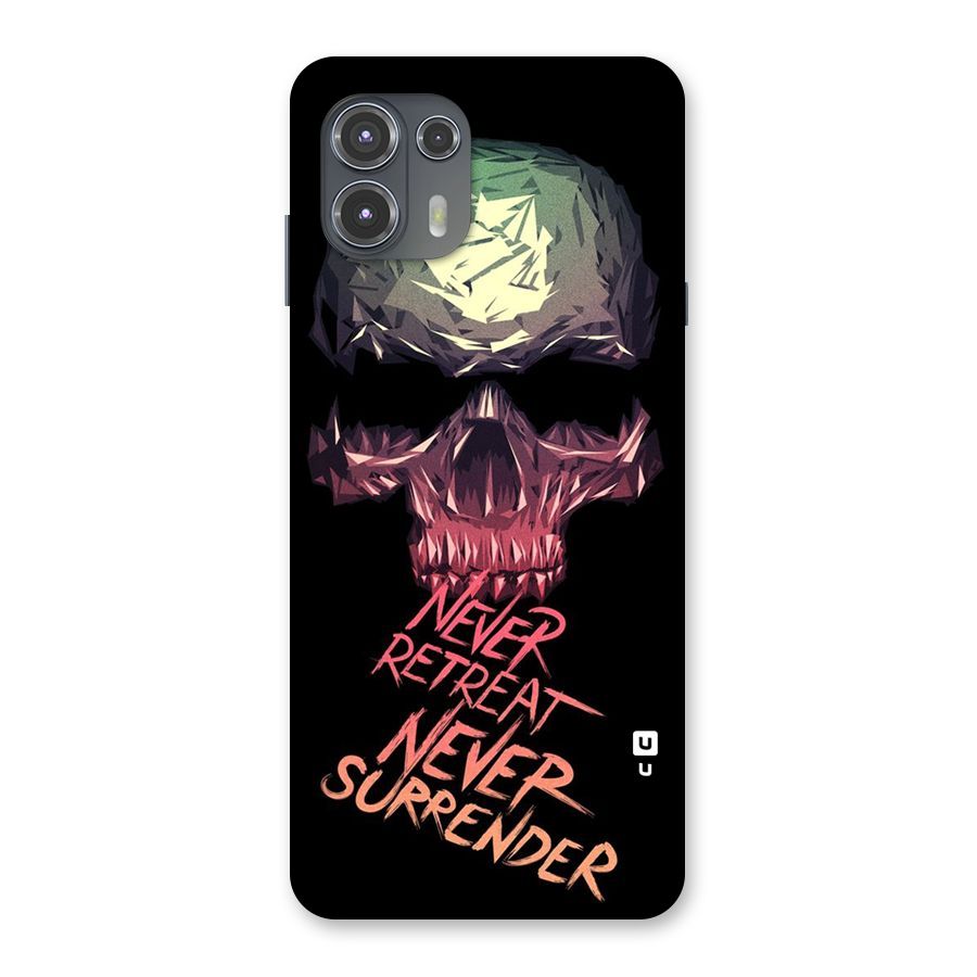 Never Retreat Back Case for Motorola Edge 20 Fusion