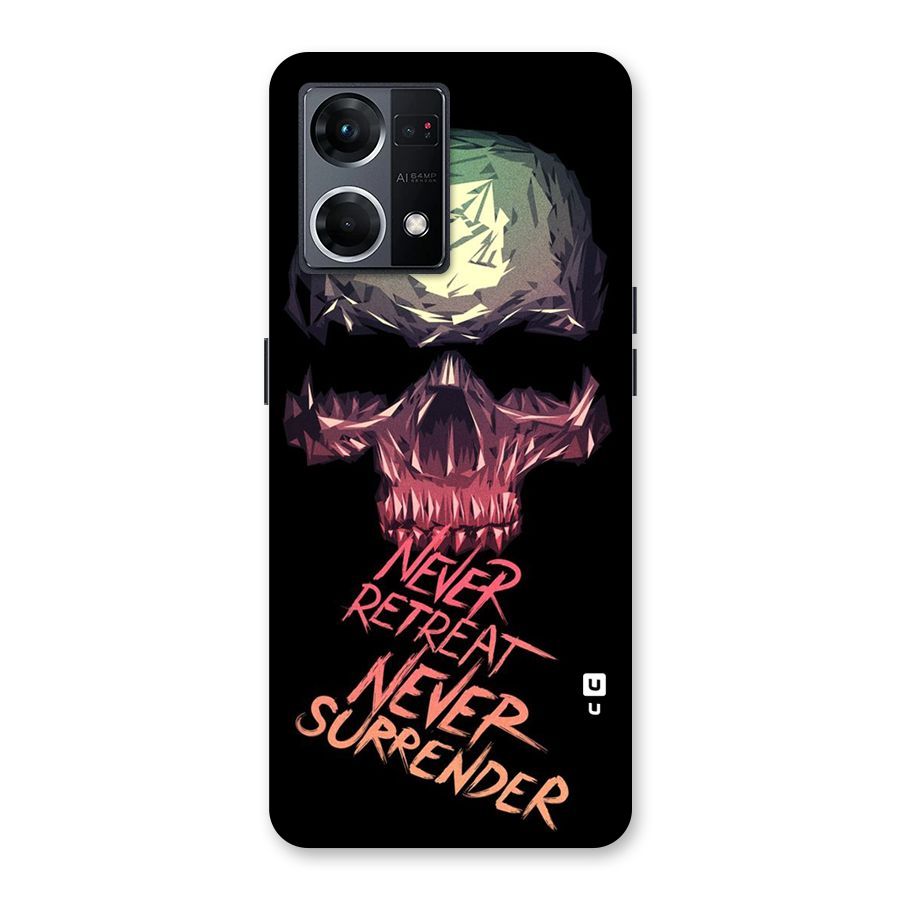 Never Retreat Glass Back Case for Oppo F21 Pro 5G