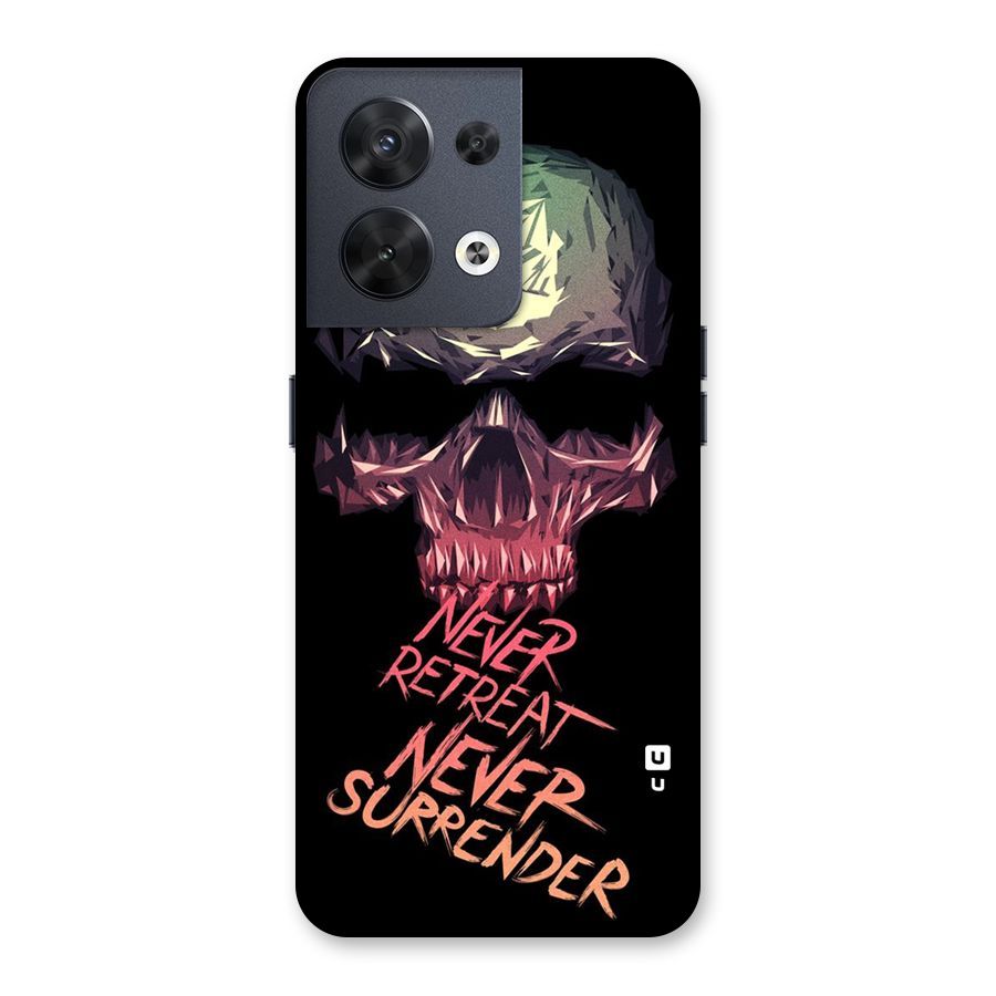 Never Retreat Back Case for Oppo Reno8 5G