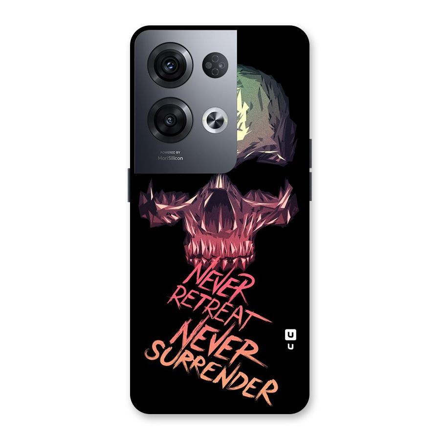 Never Retreat Back Case for Oppo Reno8 Pro 5G