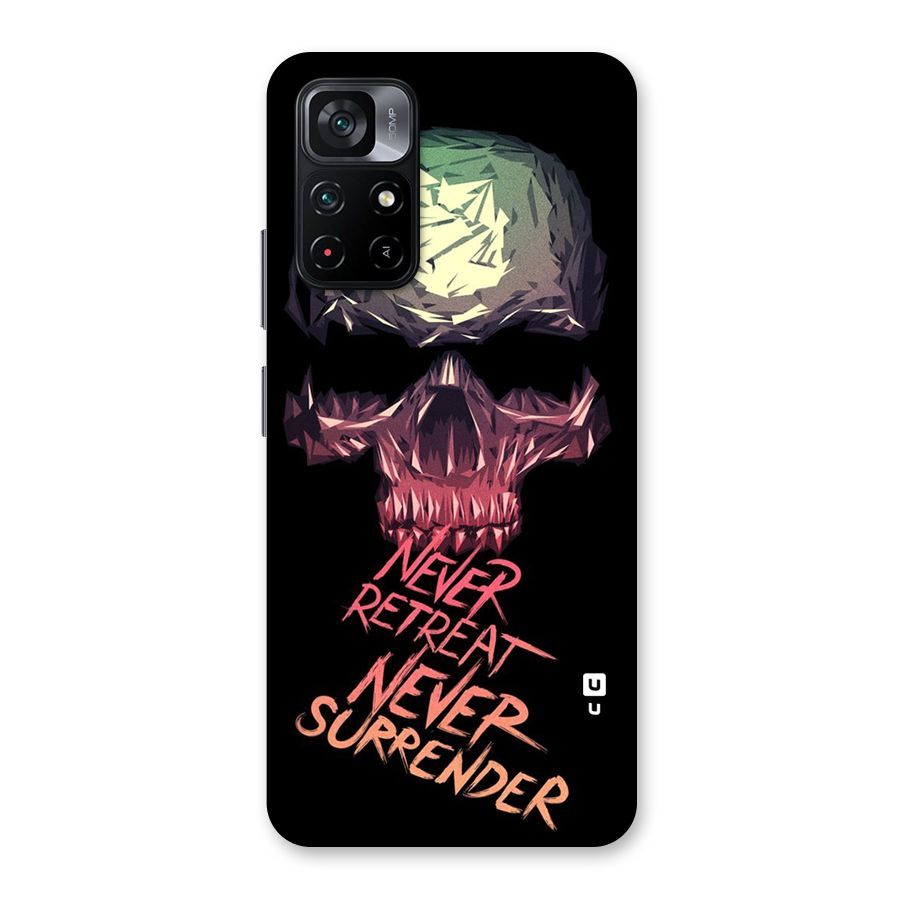 Never Retreat Back Case for Poco M4 Pro 5G