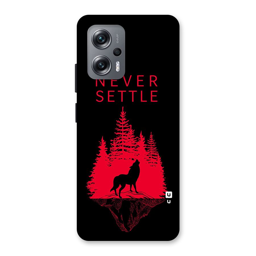 Never Settle Wolf Back Case for Redmi K50i