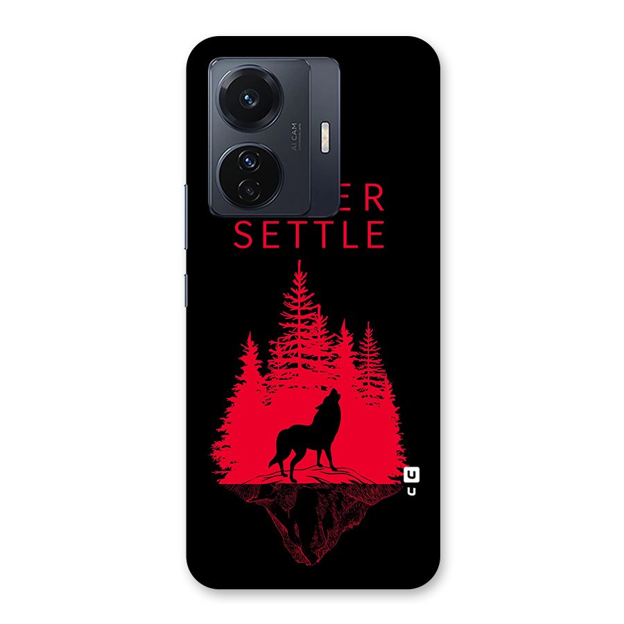 Never Settle Wolf Back Case for Vivo T1 Pro