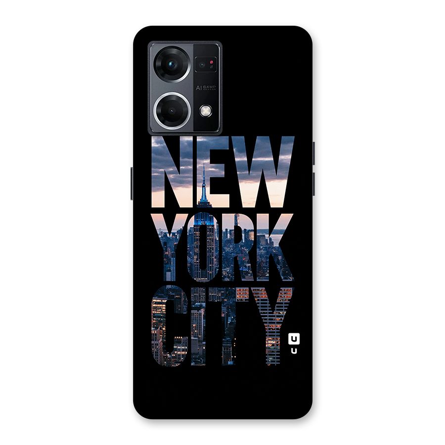 New York City Glass Back Case for Oppo F21 Pro 5G