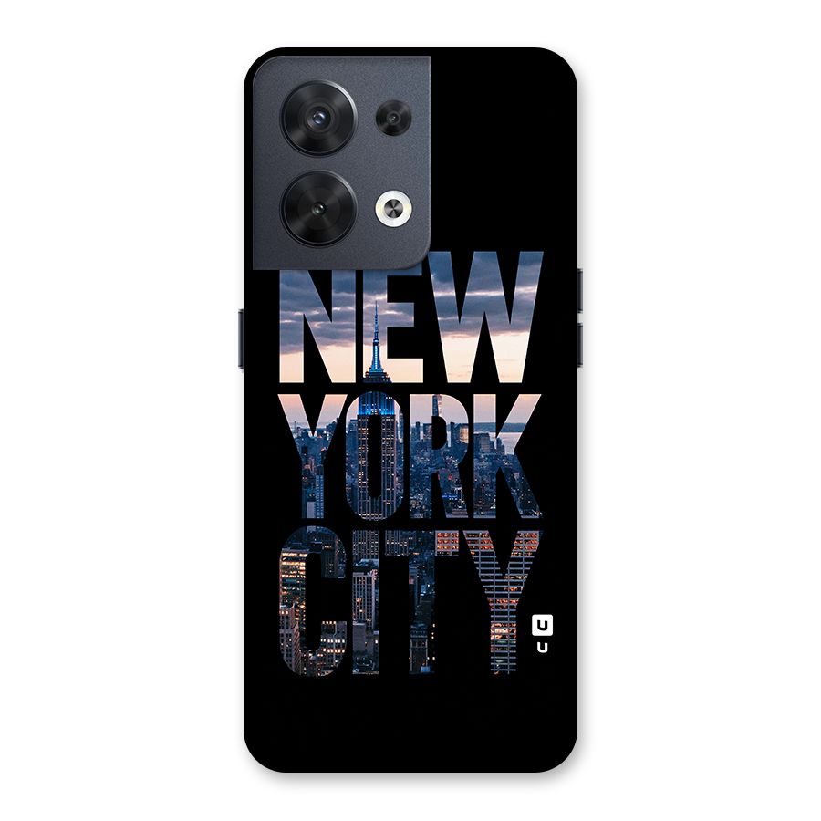 New York City Back Case for Oppo Reno8 5G