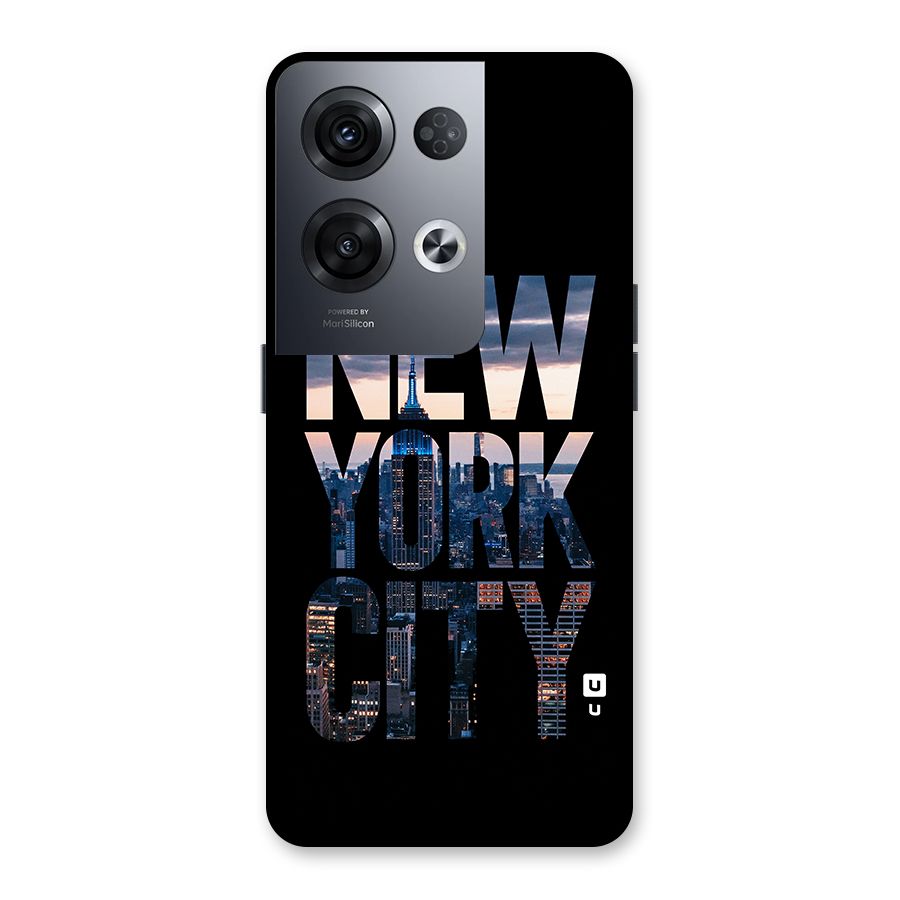 New York City Back Case for Oppo Reno8 Pro 5G