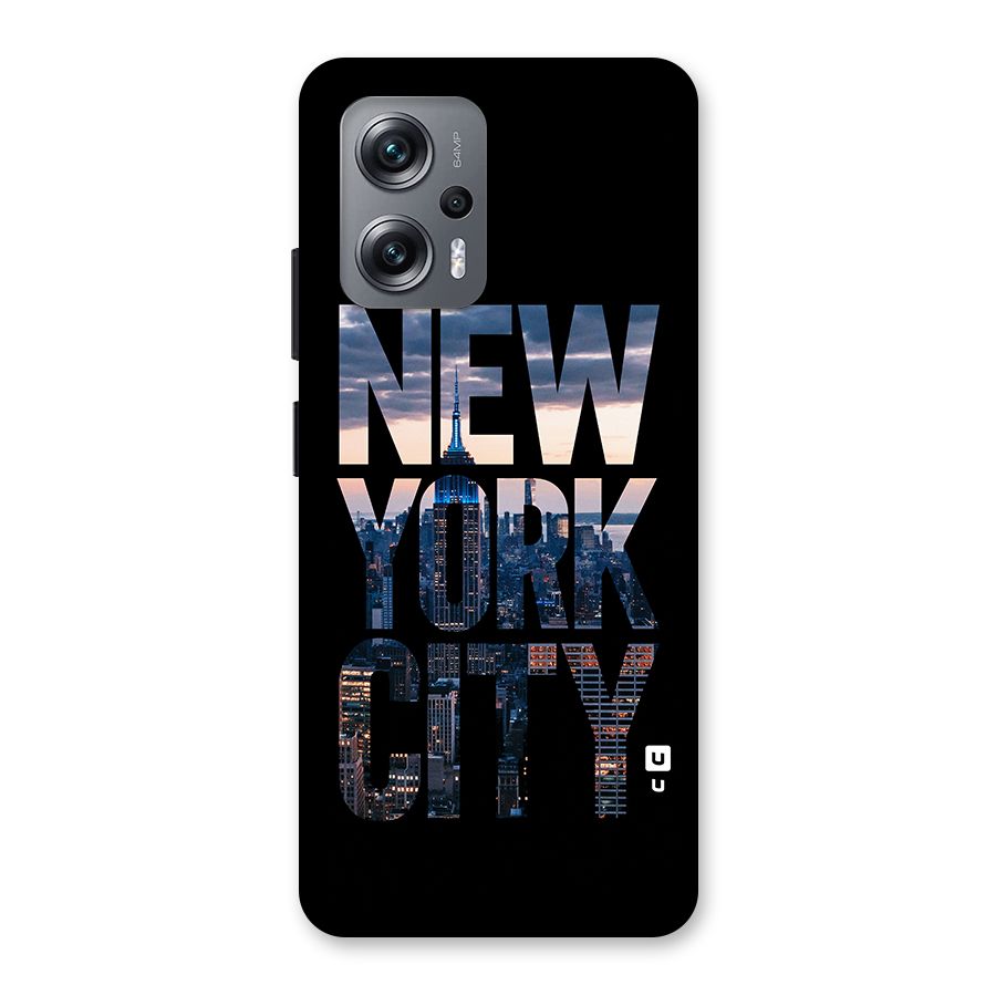 New York City Back Case for Redmi K50i