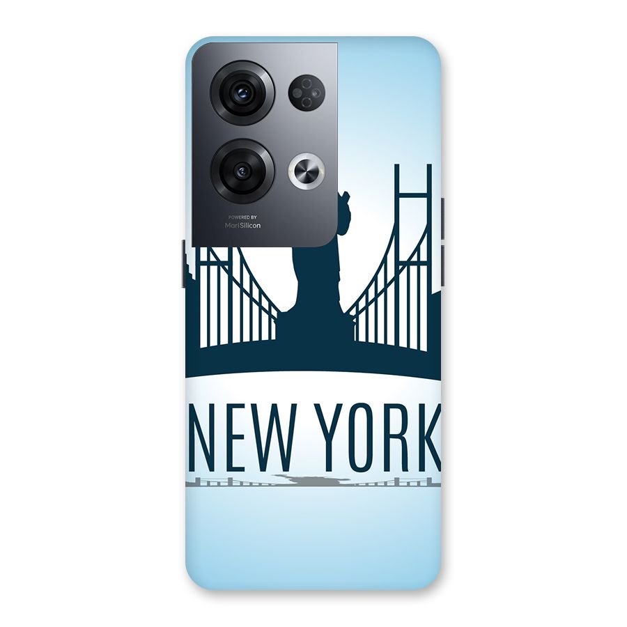 New York Skyline Back Case for Oppo Reno8 Pro 5G