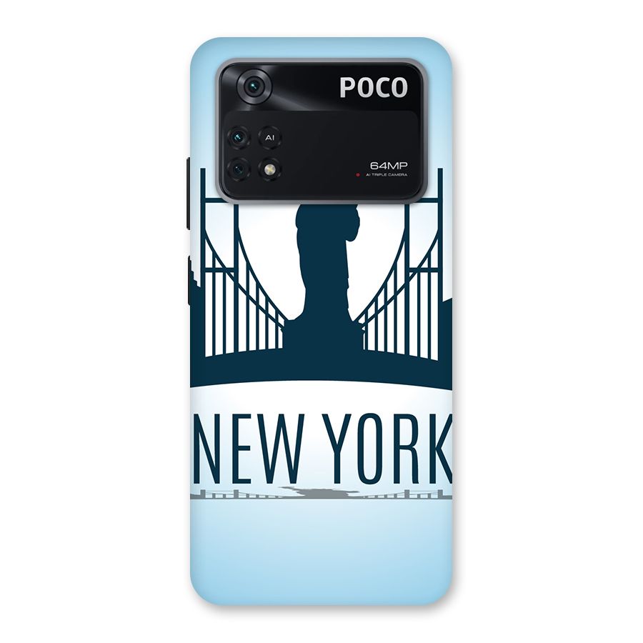 New York Skyline Back Case for Poco M4 Pro 4G