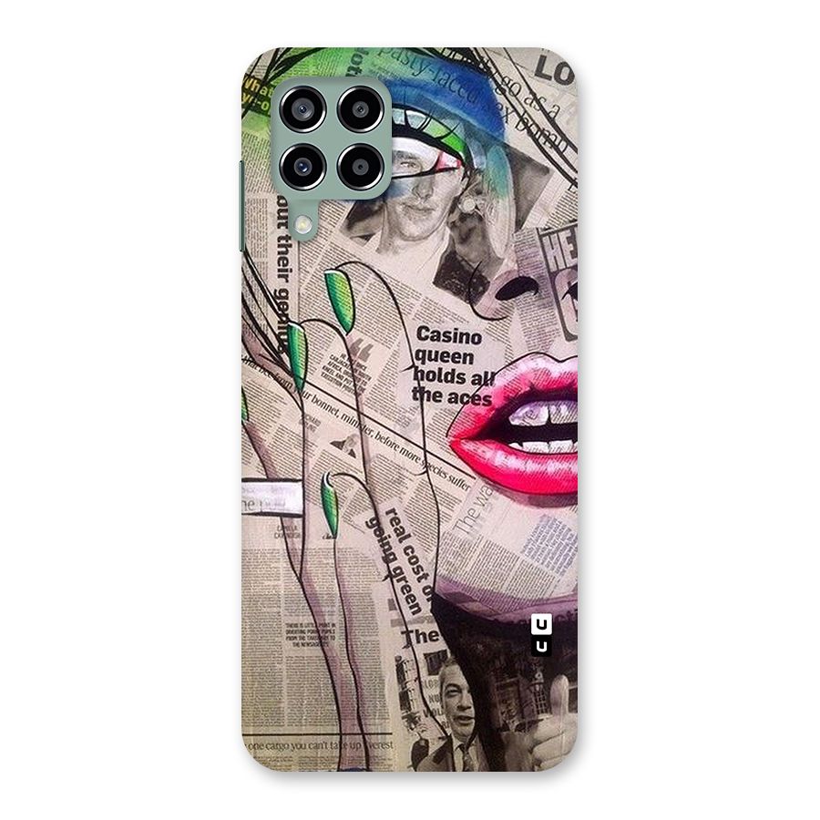 Newspaper Girl Art Back Case for Galaxy M33