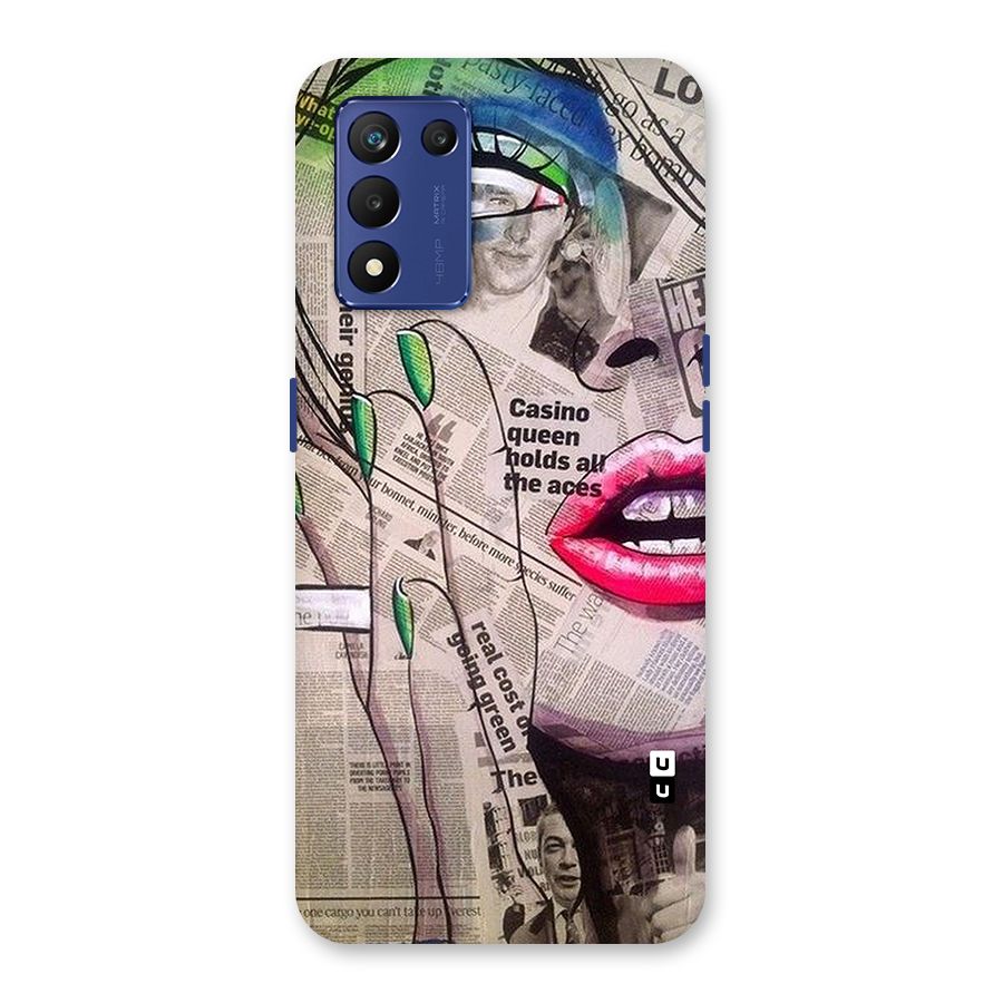 Newspaper Girl Art Back Case for Realme 9 5G Speed