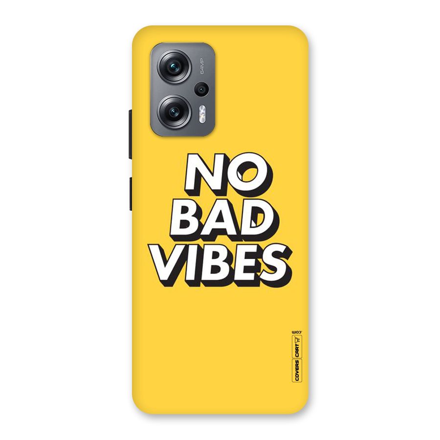 No Bad Vibes Back Case for Redmi K50i