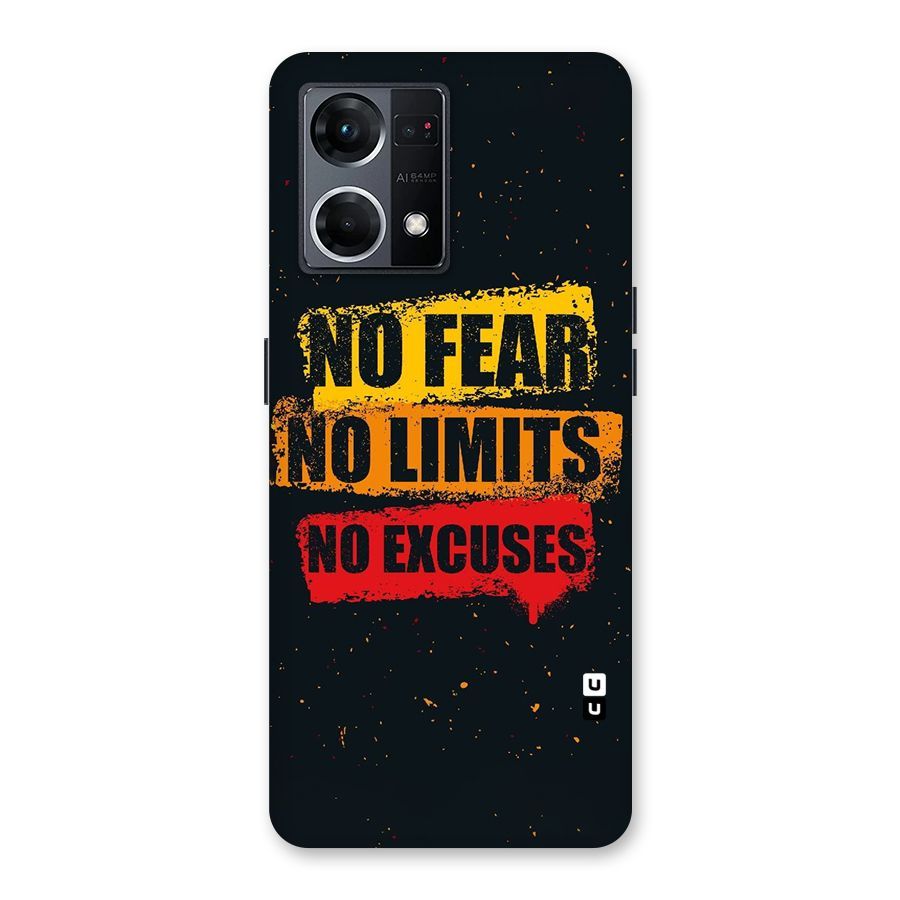 No Fear No Limits Glass Back Case for Oppo F21 Pro 5G
