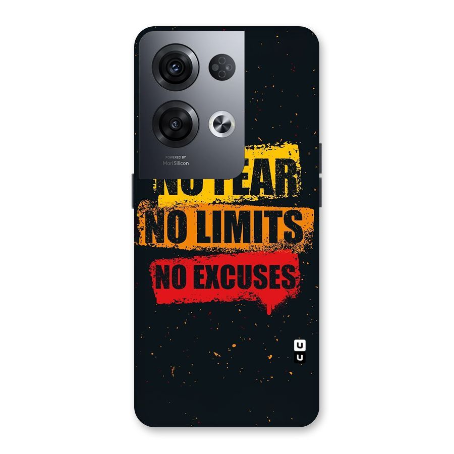 No Fear No Limits Back Case for Oppo Reno8 Pro 5G