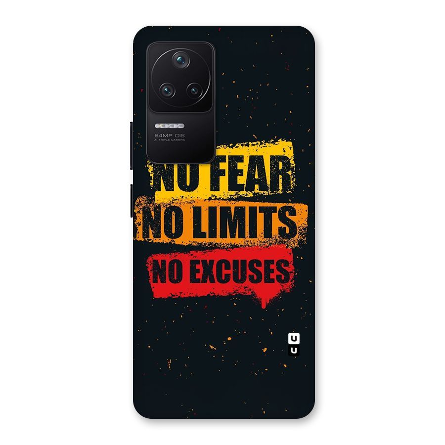 No Fear No Limits Back Case for Poco F4 5G